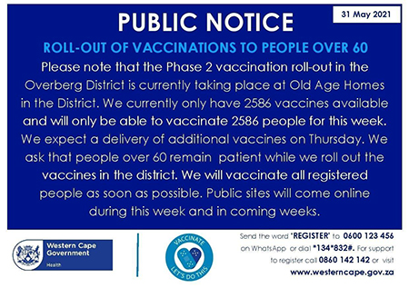 Where and How to Register for Covid Vaccination in Hermanus