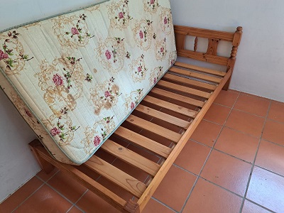 Pine Bed with Mattress