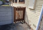 Two Double Gates made with Iroko Wood for sale in Hermanus and one Single Gate